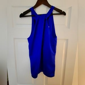 Royal Blue Halter Blouse